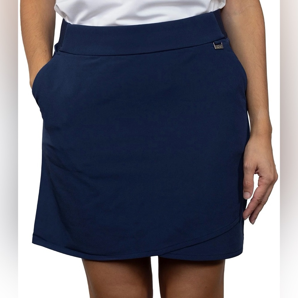 Greg Norman navy golf skort